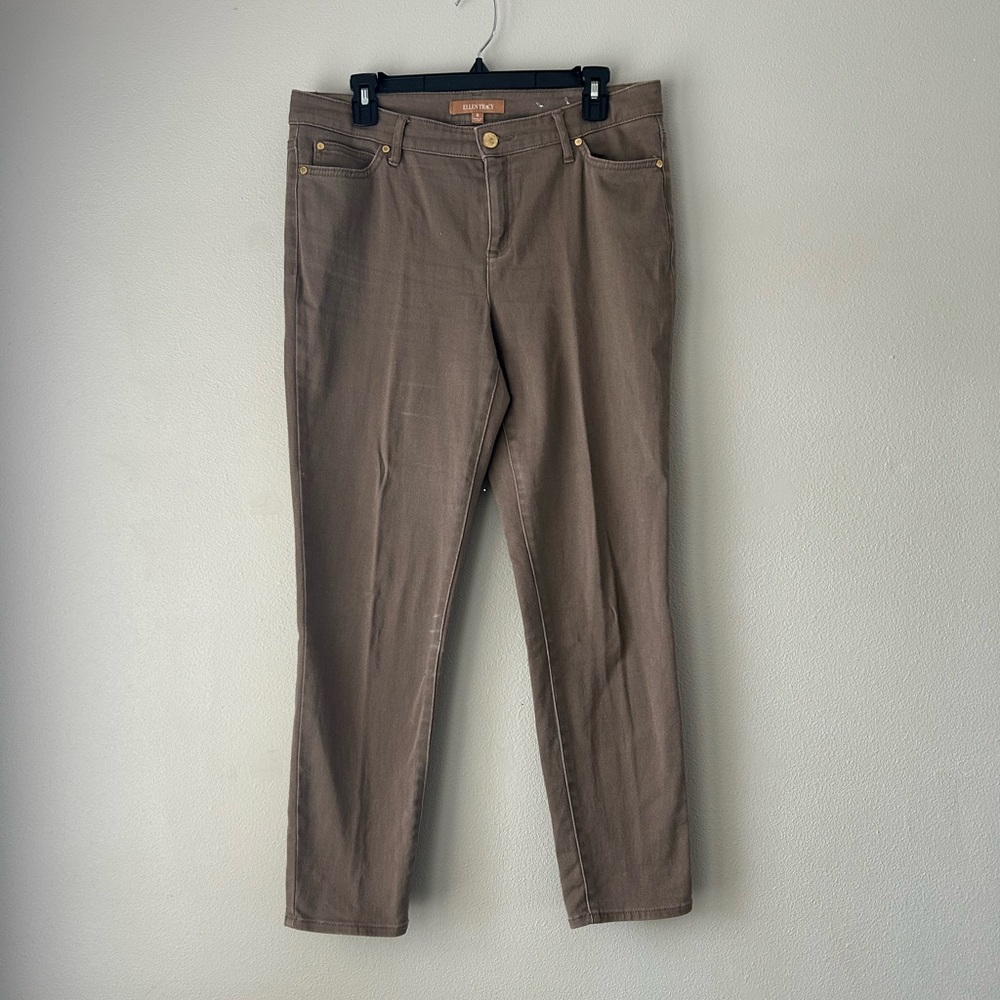 Ellen Tracy Women's Skinny Jeans in Brown